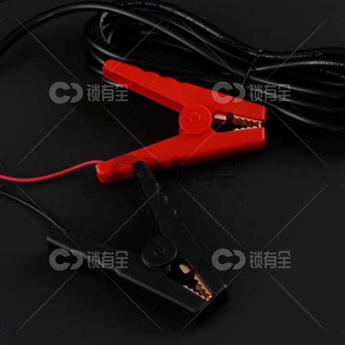 电瓶鳄鱼夹式12V外接直流电源线-DC插头 数控机电瓶供电线