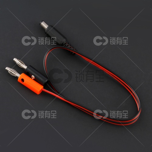 稳压电源直流输出电源线-香蕉头转DC插头4MM
