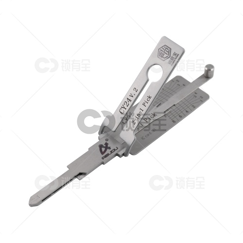 CY24-吉普汽车锁锁匠宝二合一工具-平铣两轨迹 适用克莱斯勒/漫步者/切诺基/道奇/EAGLE/万国/顺风