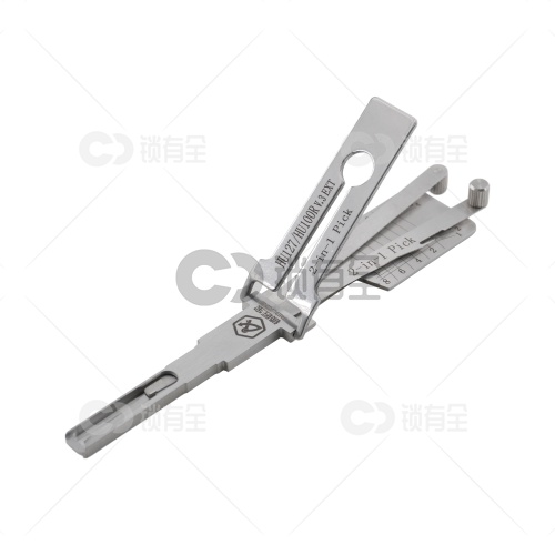 HU127/HU100R-新款宝马汽车锁锁匠宝二合一工具-内铣两轨迹 适用宝马、劳斯莱斯、迷你等通用HU100R「带切口」