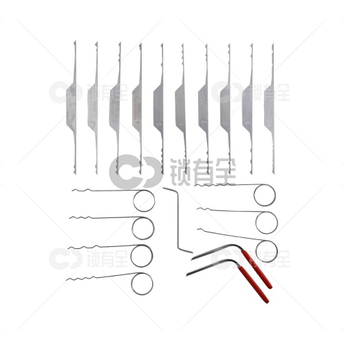 新款精制不锈钢双头波浪刷钩10件套 波浪钩10+8套装