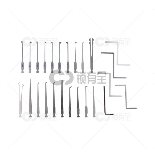 HUK带灯短钩20支百合匙单钩套装