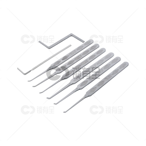 HUK珍藏不锈钢白色精品单钩6件套