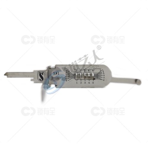 丘比特KW1读齿开启二合一  丘比特墨西哥Kwikset民用锁工具-KW1-右槽