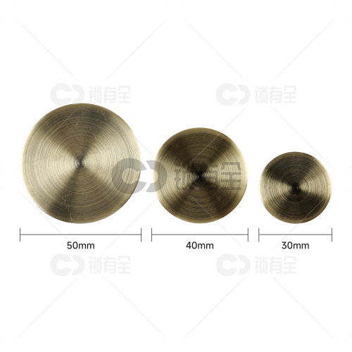 防盗门通用堵孔器30/40/50mm  红古铜 拉丝金 青古铜 拉丝钢四色可选