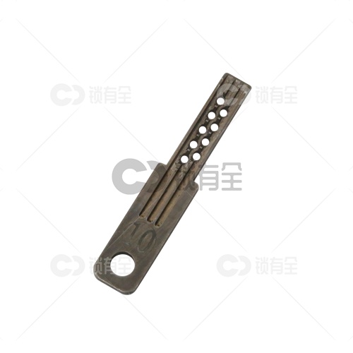 【10号】步阳平板双排带两穿芯珠 合金钢锡纸软硬开