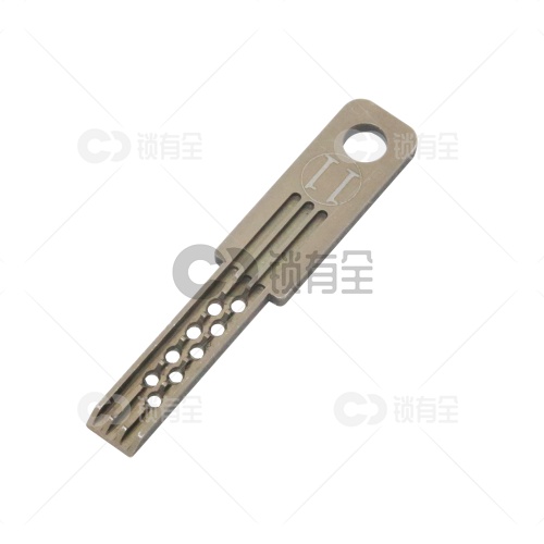 【11号】群升平板双排带两穿芯珠 合金钢锡纸软硬开