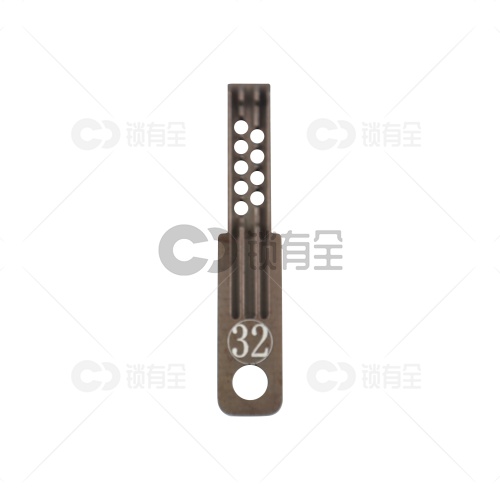 【32号】步阳平板双排宽槽 合金钢锡纸软硬开