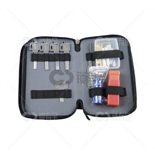 QS100-强者归来锡纸工具20件套装 带导针和摇把 锡纸快开工具套装   防盗锁套装