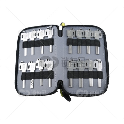 QS100-强者归来锡纸工具20件套装 带导针和摇把 锡纸快开工具套装   防盗锁套装