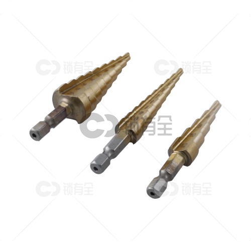 宝塔台阶钻头直槽三件套-小号套装 宝塔形开孔钻头 台阶钻 4-12,3-12,4-20mm