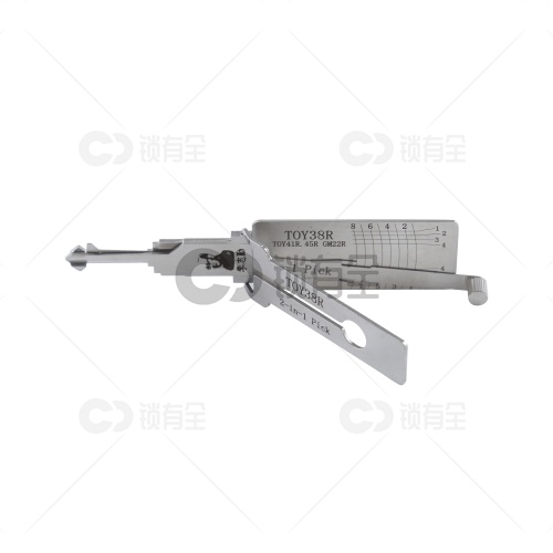 李志勤-TOY38R夏利哈飞汽车锁读齿开启二合一工具-平铣 李氏二合一