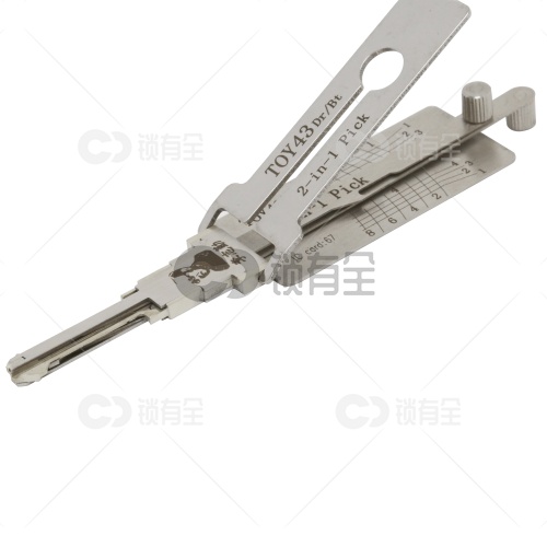 李志勤-TOY43老丰田佳美汽车锁读齿开启工具-平铣 李氏二合一