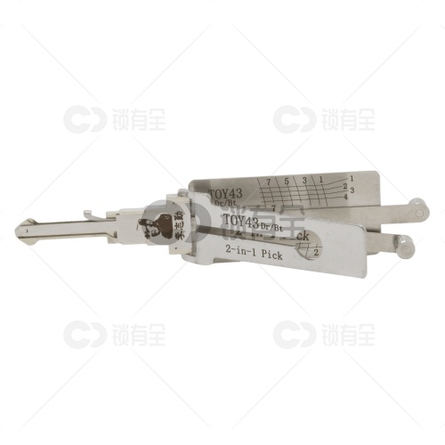 李志勤-TOY43老丰田佳美汽车锁读齿开启工具-平铣 李氏二合一