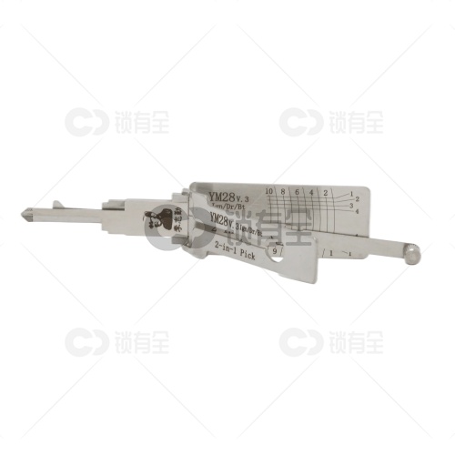 李志勤-YM28别克欧宝汽车锁读齿开启工具-平铣 李氏二合一