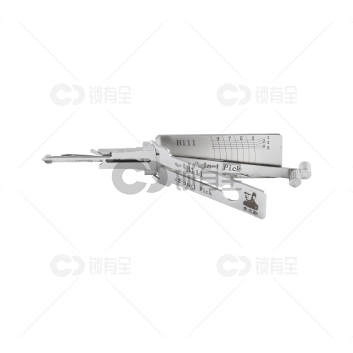 李志勤-B111别克汽车锁读齿开启二合一工具-平铣 李氏二合一