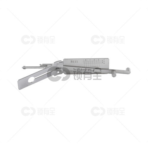 李志勤-B111别克汽车锁读齿开启二合一工具-平铣 李氏二合一