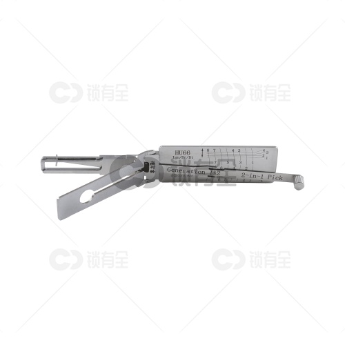 李志勤-HU66单摆臂大众汽车锁读齿开启工具-内铣 李氏二合一