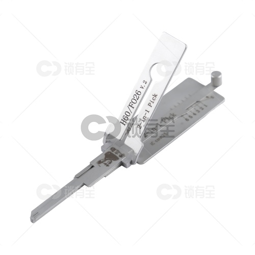 李志勤-H60/FO26福特汽车锁读齿开启工具-平铣 喷砂版 李氏二合一