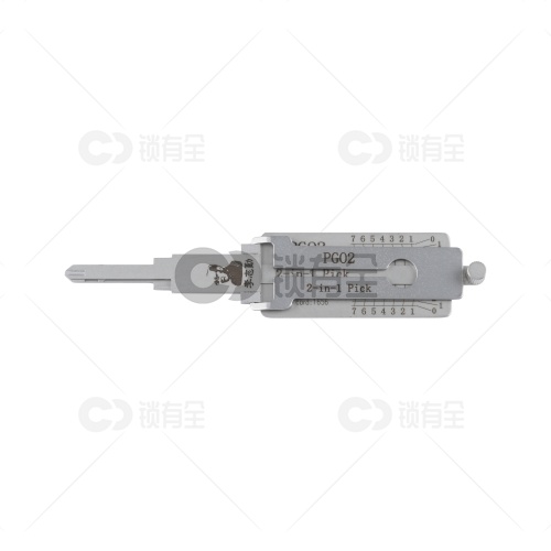 李志勤-PGO2 -PGOUR1/UR2电动摩托车锁读齿开启工具-平铣  喷砂版 李氏二合一