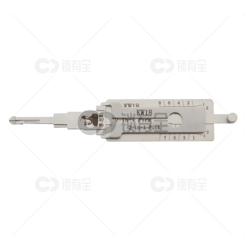 李志勤-KW18 川崎Kawasaki 摩托车锁读齿开启工具-平铣 李氏二合一 【全球】喷砂版