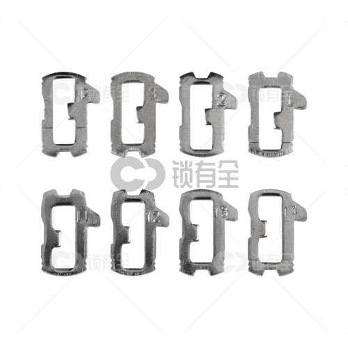 HU66-大众奥迪汽车锁锁片-200片/盒-铜 修锁弹簧片 锁簧