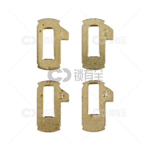 NSN14-尼桑日产平铣锁芯锁片-200片/盒-铜 修锁弹簧片 锁簧