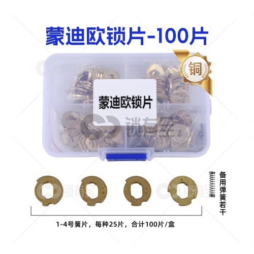 FO21-福特蒙迪欧锁片-100片/盒-铜 修锁弹簧片 锁簧