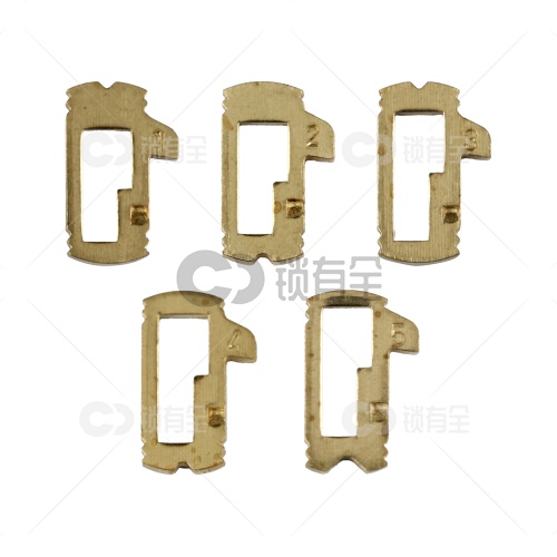 HU64-奔驰锁片-100片/盒-铜 修锁弹簧片 锁簧 小锁孔