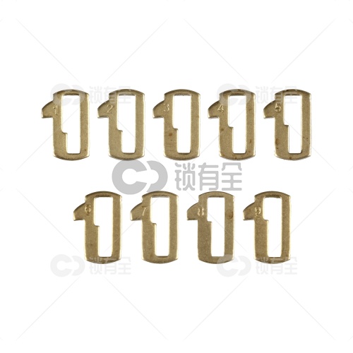 欧宝外齿锁片-180片/盒/铜 修锁弹簧片 锁簧