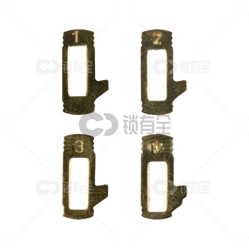 HU49-大众老桑塔纳平铣锁片-200片/盒 修锁弹簧片 锁簧 