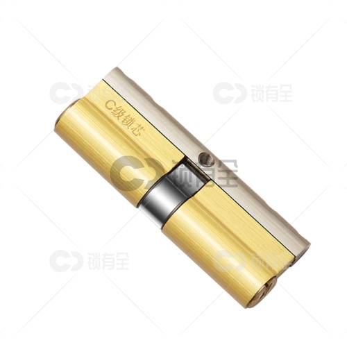 艾栖C级锁芯 防盗门黄铜锁芯防暴力防技术开锁芯/配8把钥匙慕尼黑系列