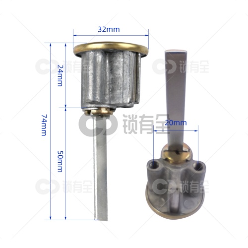 国力一字偏心单锁头 老式木门偏孔固历锁芯异形黄铜锁头老式二保险弹子门锁头带配件