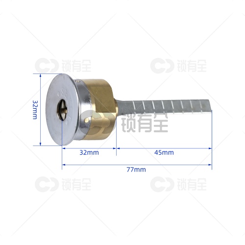 美琦十字单头(吸塑)老式美心防盗门锁芯 外装单头锁芯