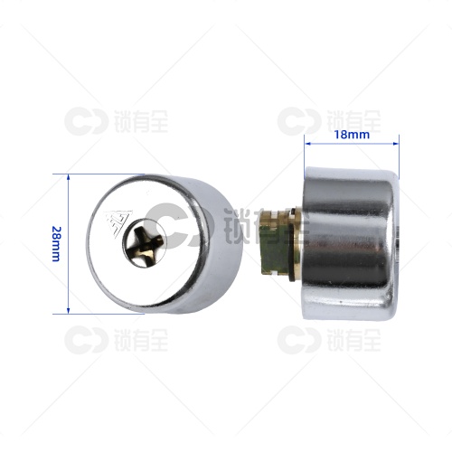 美琦自动18十字锁头(吸塑) 老式美心防盗门锁芯 外装单头锁芯