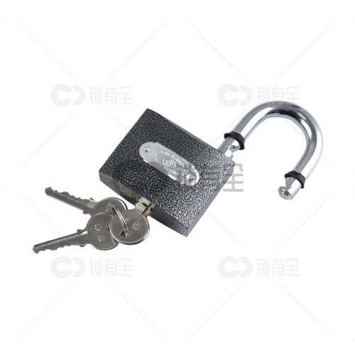 梅花铁制铜胆单开挂锁-多规格可选