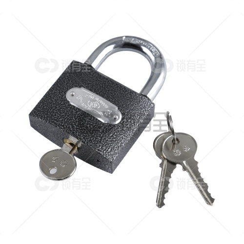 梅花铁制铜胆单开挂锁-多规格可选