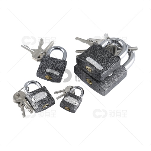 梅花铁制铜胆单开挂锁-多规格可选