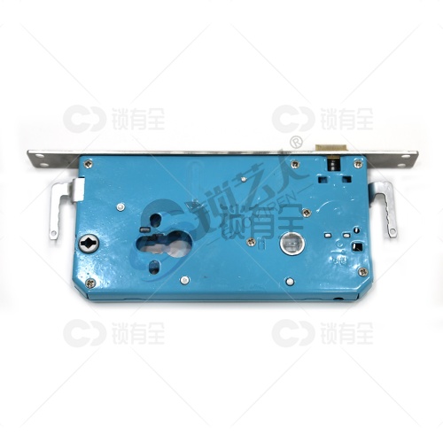 一档 钢面铜舌-扁柱指纹锁体240*24 防盗门智能锁锁体