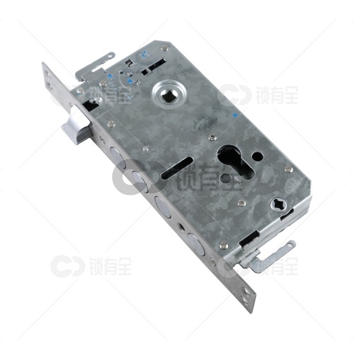 一档 钢面/铜舌-圆柱指纹锁体240*30 防盗门智能锁锁体 双快