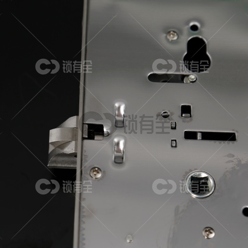 新款防撞防卡齿轮锁体 全不锈钢九头指纹锁体388*40 霸王锁体 指纹锁大霸王锁体 防盗门智能锁锁体