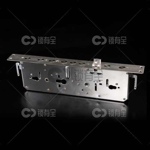 新款防撞防卡齿轮锁体 全不锈钢九头指纹锁体388*40 霸王锁体 指纹锁大霸王锁体 防盗门智能锁锁体