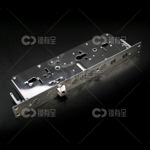 新款防撞防卡齿轮锁体 全不锈钢九头指纹锁体388*40 霸王锁体 指纹锁大霸王锁体 防盗门智能锁锁体