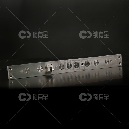 新款防撞防卡齿轮锁体 全不锈钢九头指纹锁体388*40 霸王锁体 指纹锁大霸王锁体 防盗门智能锁锁体