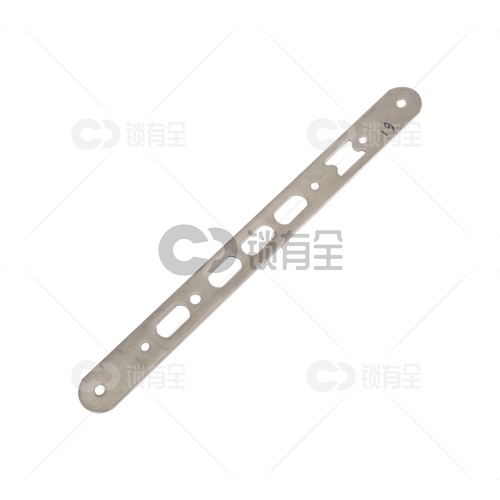 铜舌扁柱锁体导向片-圆角单孔250*24