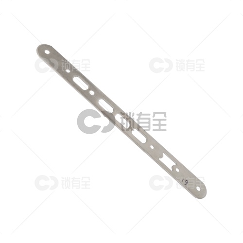 铜舌扁柱锁体导向片-圆角单孔250*24