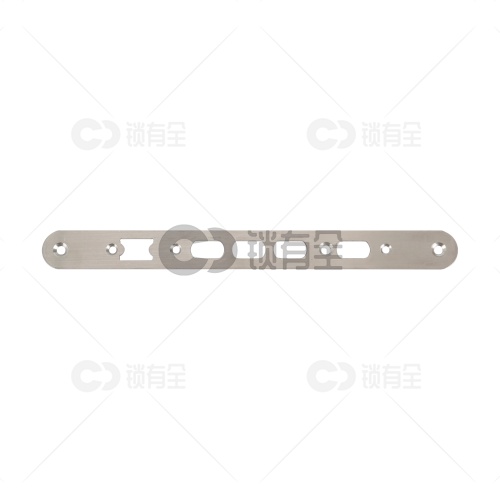 铜舌扁柱锁体导向片-圆角单孔250*24