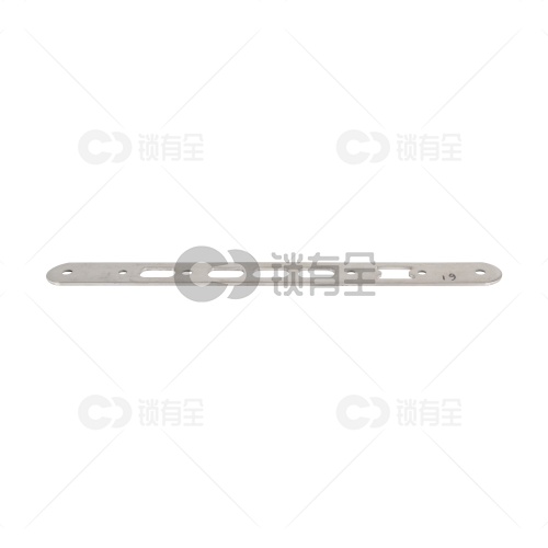 铜舌扁柱锁体导向片-圆角单孔250*24