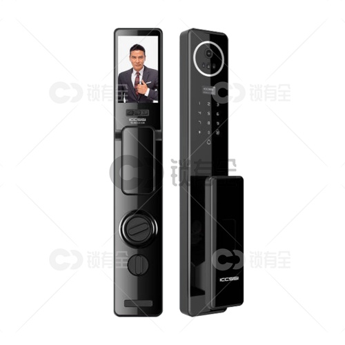 艾栖-FX-Pro MAX人脸指静脉防水款智能锁-曜石黑