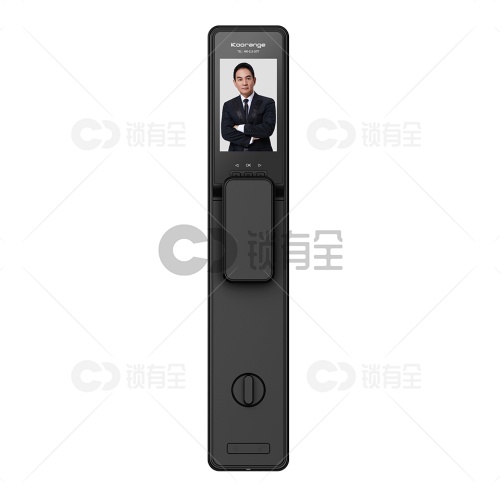 科桔-M5 PRO全自动人脸识别可视猫眼智能锁-黑色 刷卡防盗家用电子门锁智能锁